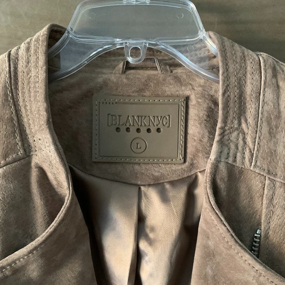Blank NYC Suede Leather Jacket Size Large - Picture 8 of 10